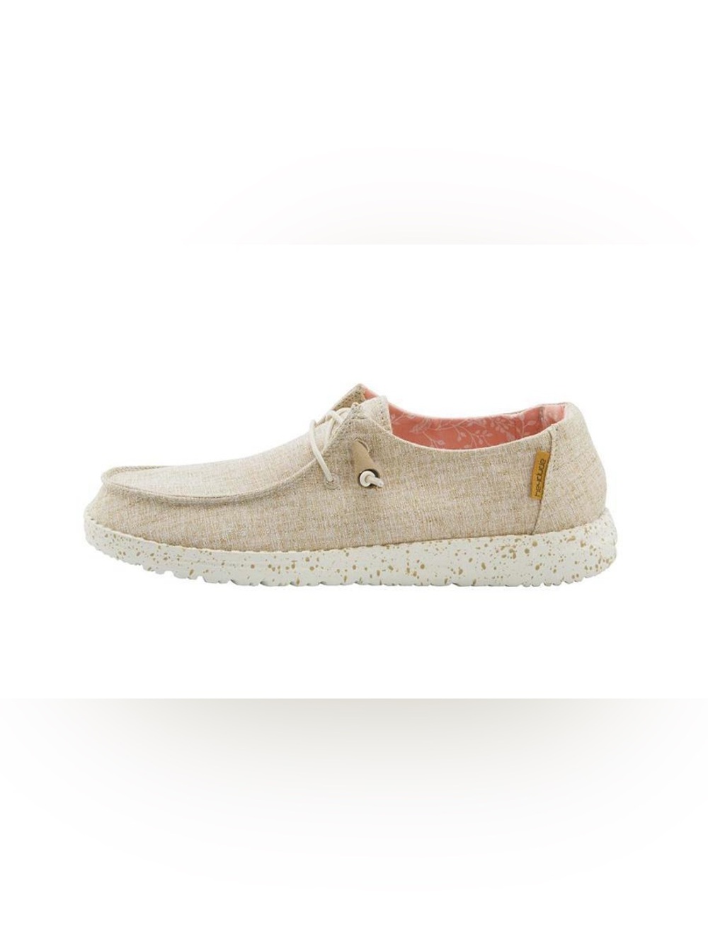 Hey Dude Women’s Wendy Chambray White Nut Slip On Shoes Size 7